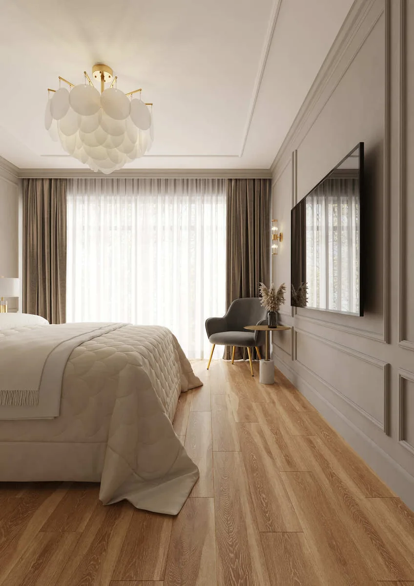 Кварцвиниловый SPC ламинат AlixFloor Natural Line Дуб Медовый Светлый ALX1070-4 1220×183×5