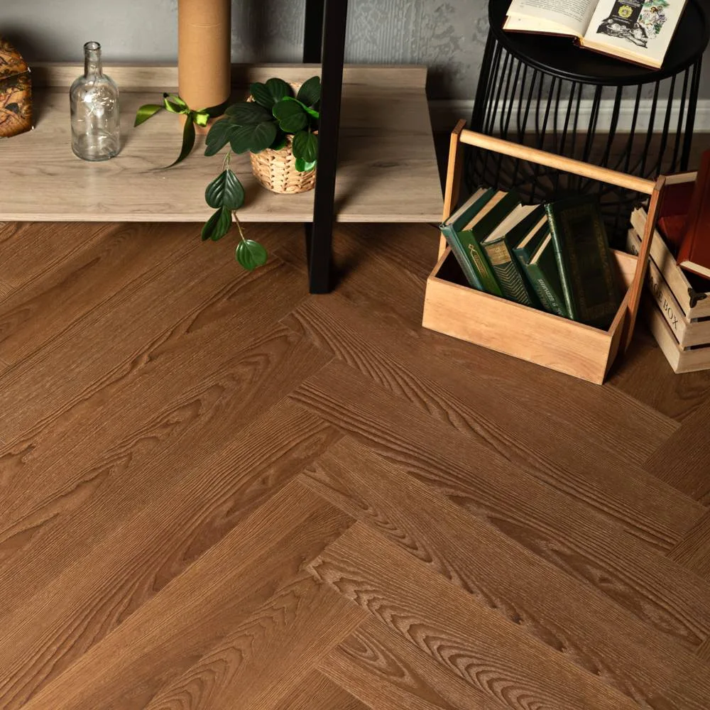 Кварцвиниловая плитка Vinilam клеевая Parquet Herringbone Glue Паркет Винсент GD11200 венгерская елка 762×152,4×2,5