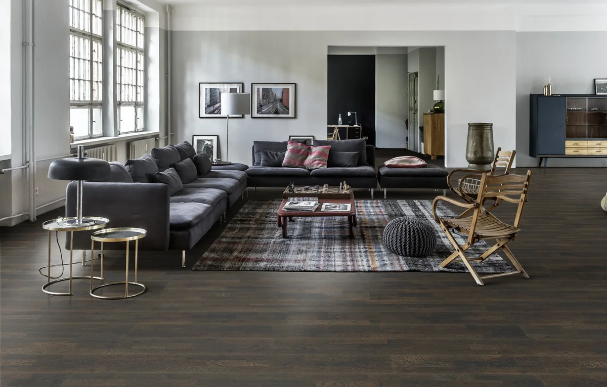 Паркетная доска Kahrs Гармония Дуб Лава Lava 153N6CEK1JKW240 Lively 2423×200×15
