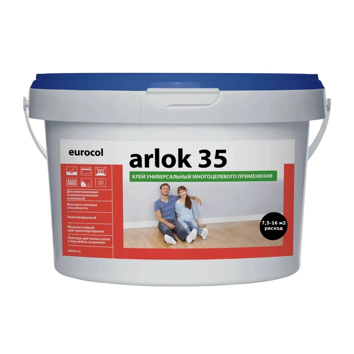 Клей для винилового пола Arlok 35 водно-дисперсионный 3,5 кг