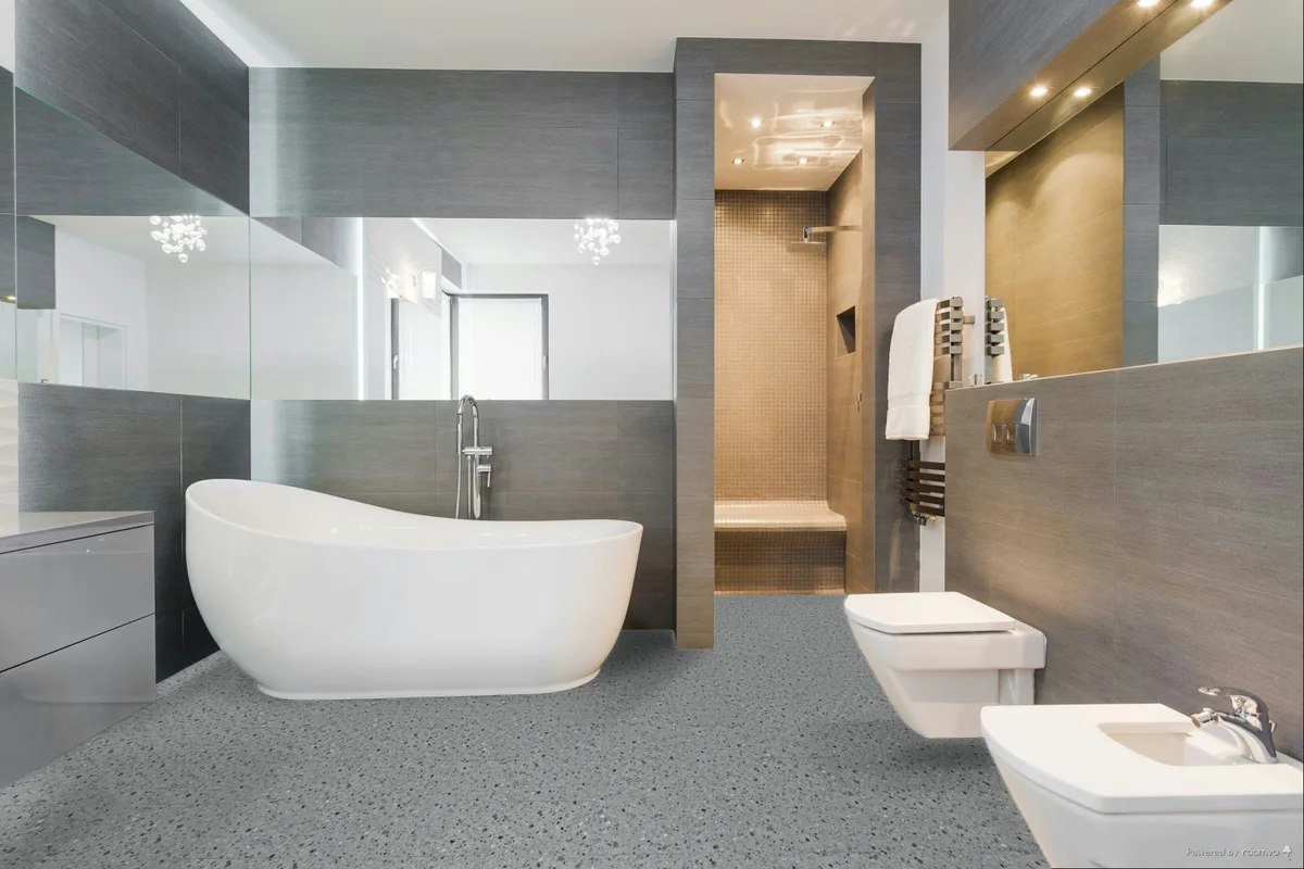 Кварцвиниловая плитка Fargo клеевая Stone LVT Терраццо Холодный 6949-1 606×303×2,5