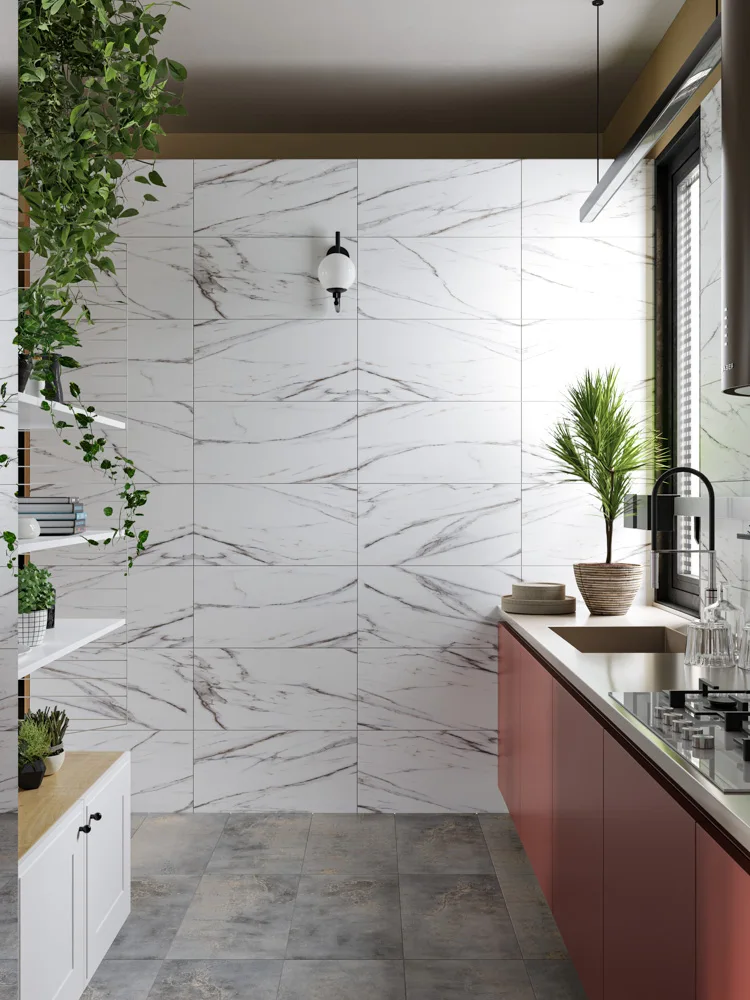 Кварцвиниловый SPC ламинат Cronafloor Stone Терра Бьянко XJ87015-4 600×300×4