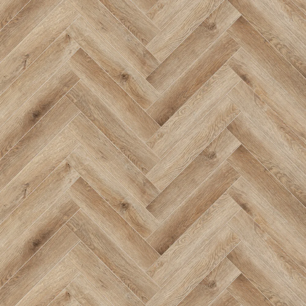 Кварцвиниловый SPC ламинат Cronafloor Herringbone Дуб Монпелье H004 венгерская елка 640×128×4,5