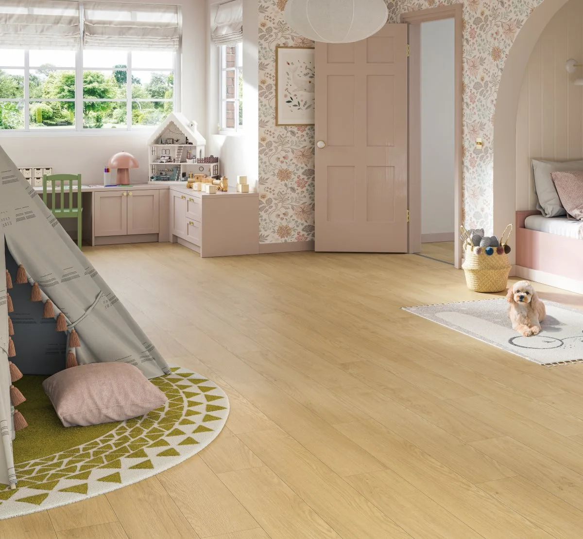 Ламинат Parador Classic 1050V Дуб Монблан натуральный Mont Blanc natural 1748724 1285×194×8