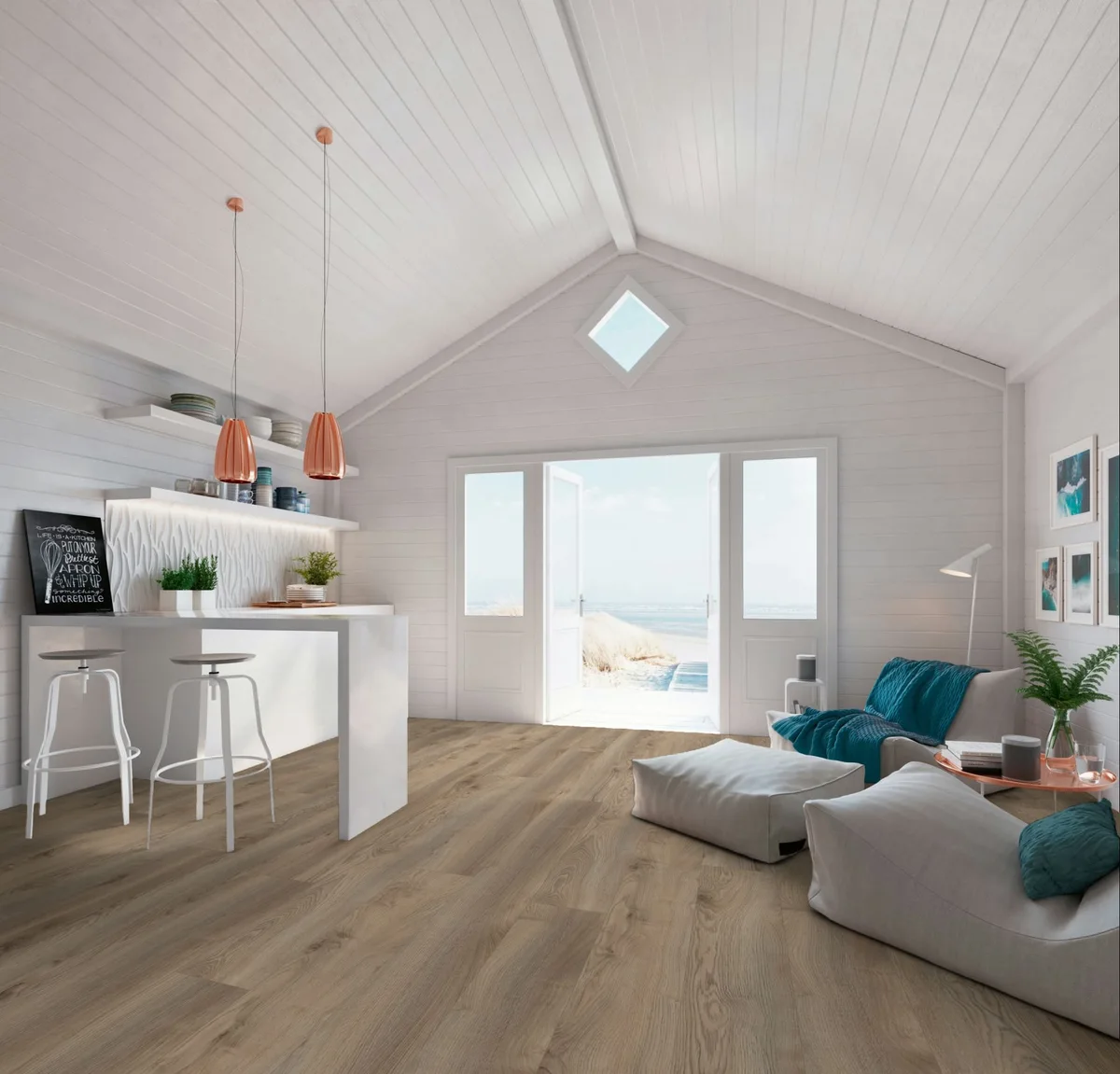 Ламинат My Floor Residence Дуб Макро Бежевый ML1018 1845×244×10