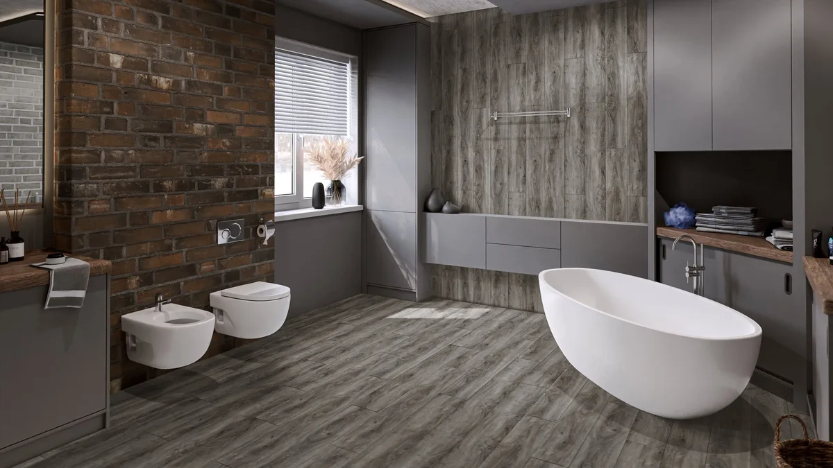 Кварцвиниловая плитка Damy Floor клеевая Family LVT Дуб Кантри TCM359-25-LVT 1227×187×2,5