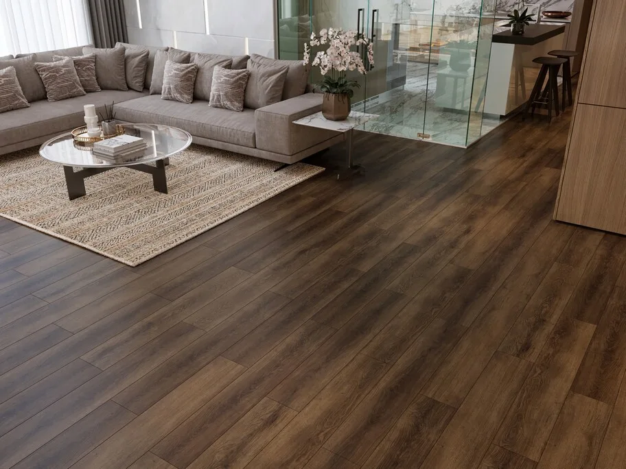 Кварцвиниловый SPC ламинат Evofloor Home Oak Сhocolate Дуб Шоколадный L-20242 1220×183×4