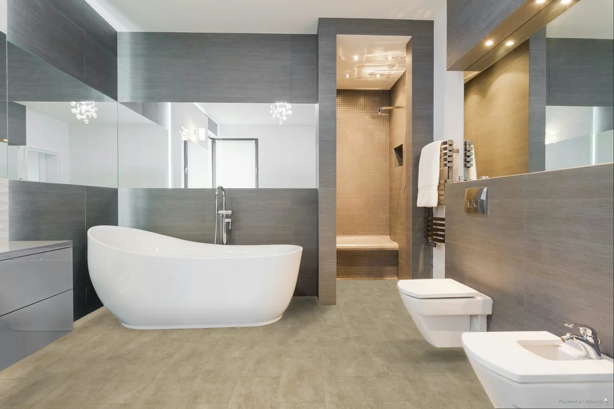Кварцвиниловая плитка Fargo клеевая Stone LVT Травертин Песочный 48102-08 606×303×2,5