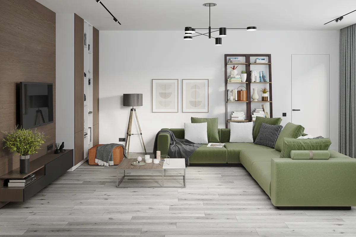 Кварцвиниловый SPC ламинат Damy Floor Family Дуб Классический Серый T7020-2 1220×180×4