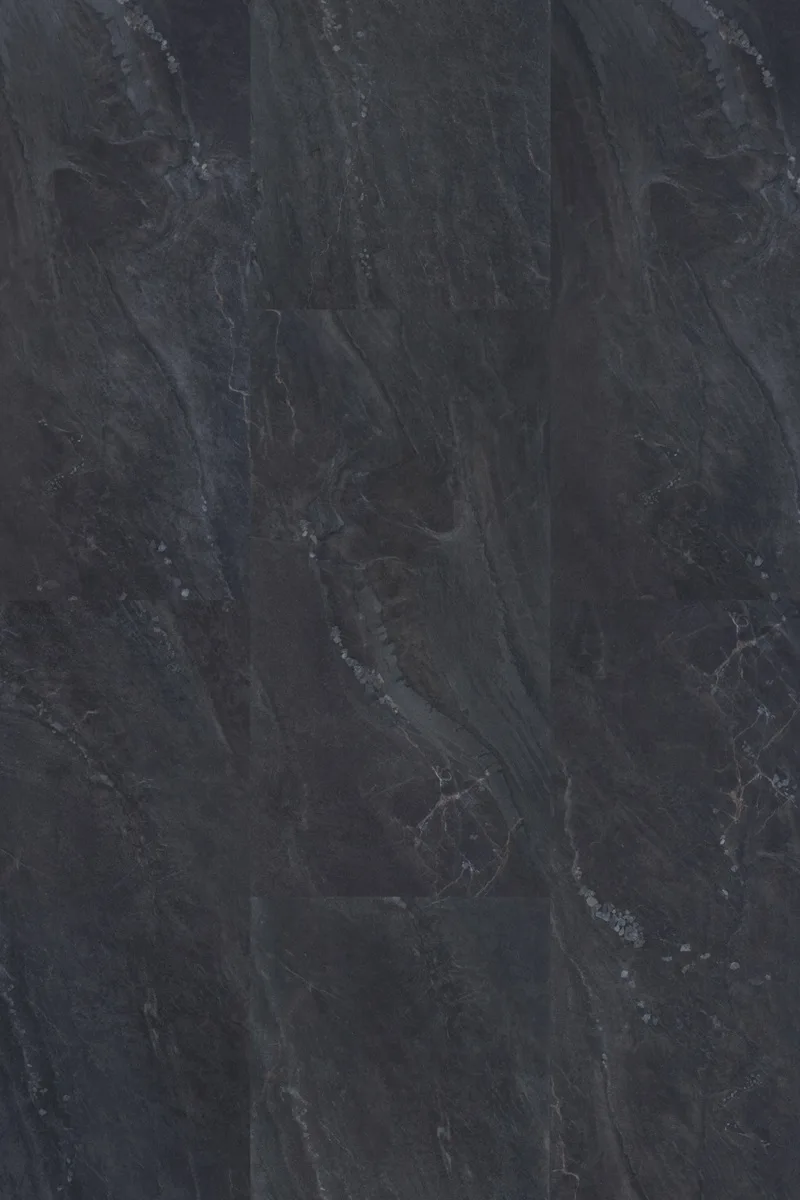 Кварцвиниловый SPC ламинат Vinilam Ceramo Stone Неаполитанский Черный 91910 940×470×8