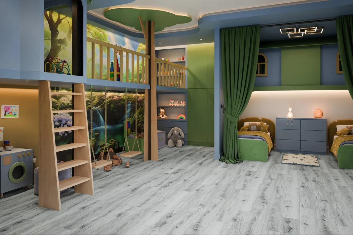 Кварцвиниловый SPC ламинат Damy Floor Family Дуб Альпийский 1536-2 1220×180×4