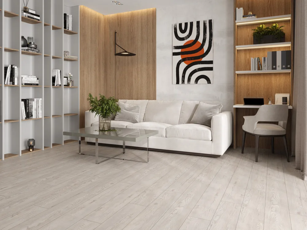 Кварцвиниловый SPC ламинат Cronafloor Grand Sequoia Дуб Каменный 1200×180×5