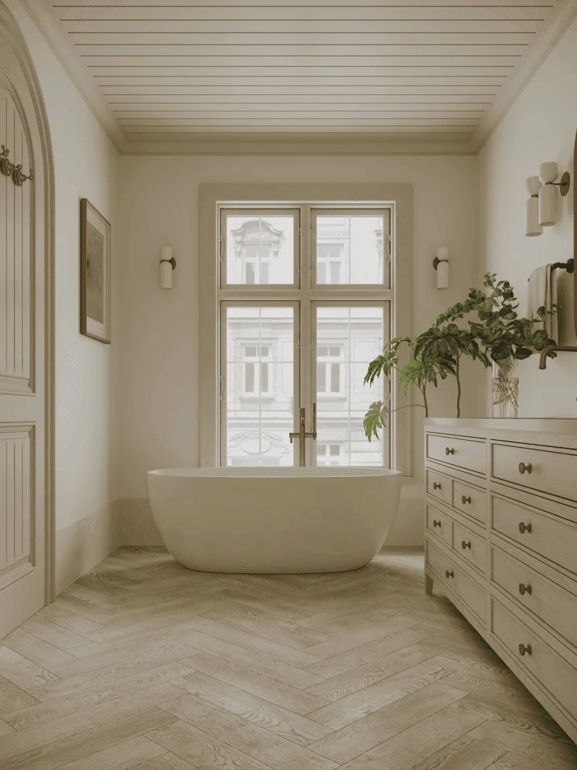 Кварцвиниловый SPC ламинат Norland Parquet S Torro 1055-18 венгерская елка 600×125×4