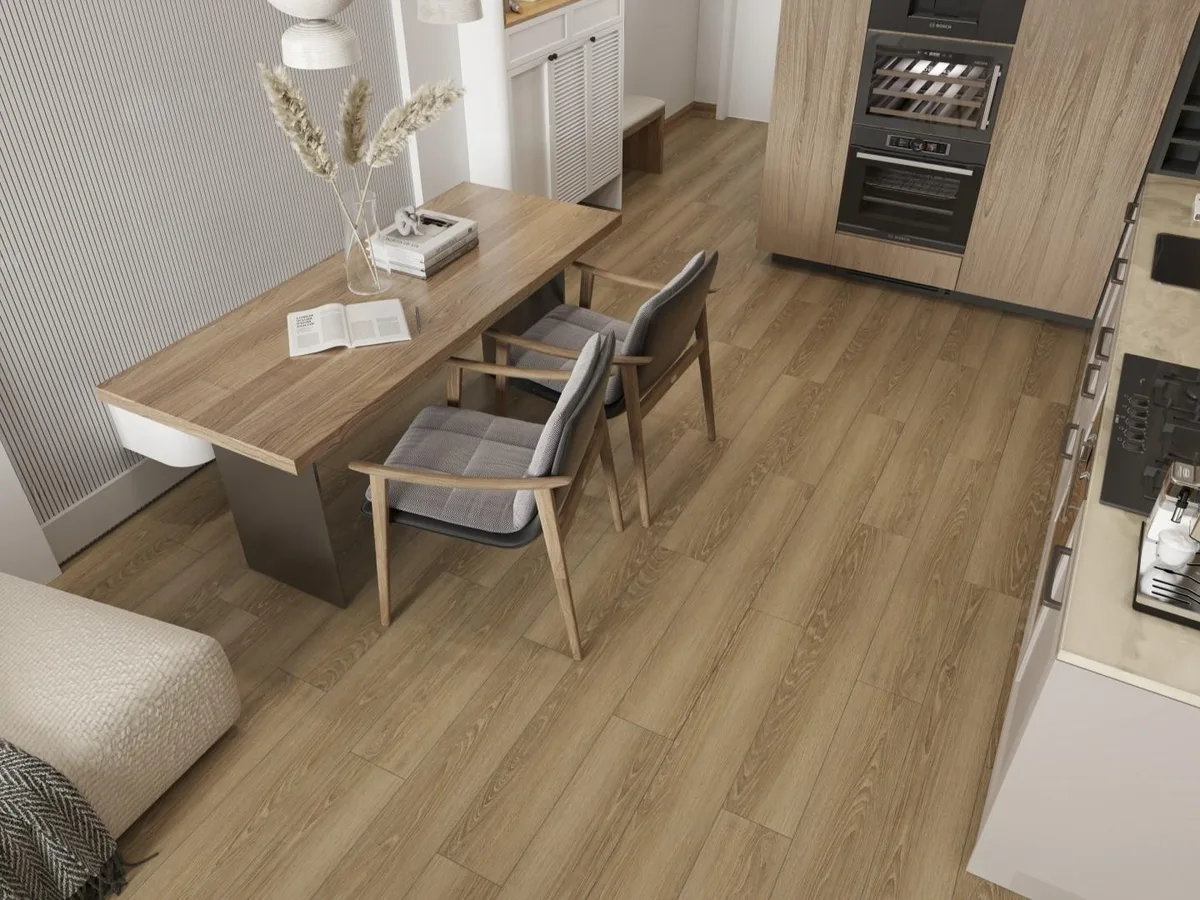 Кварцвиниловая плитка Alpine Floor клеевая Ultra Дуб Сантана ЕСО 5-38 1219,2×184,15×2