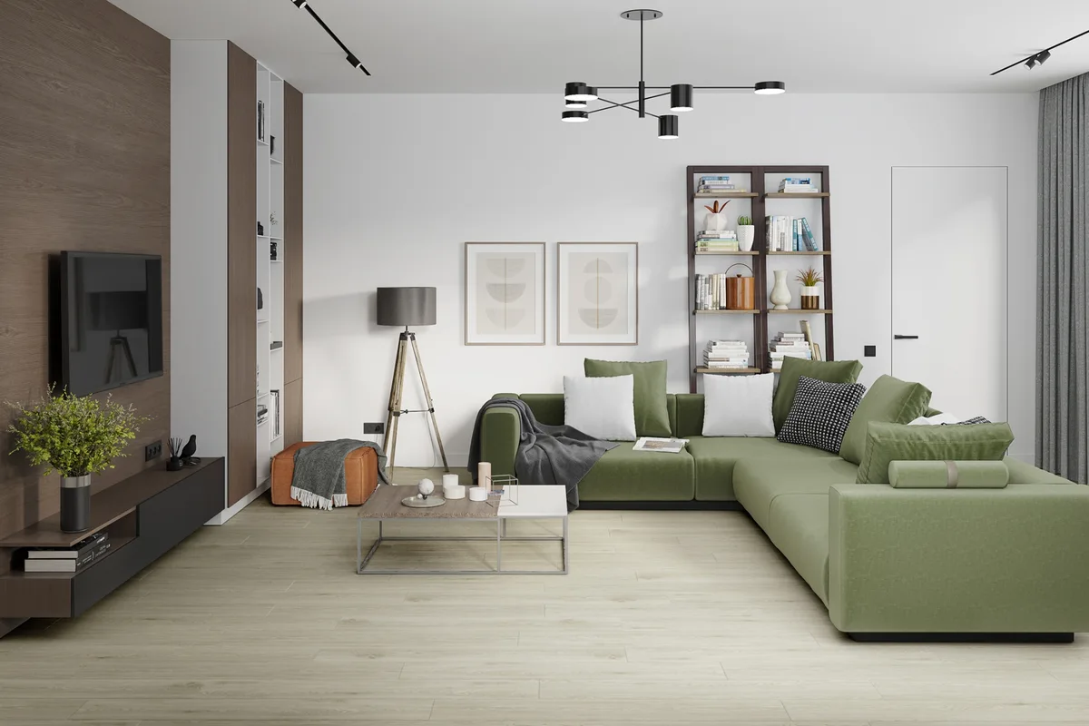 Кварцвиниловый SPC ламинат Damy Floor Family Дуб Светлый TCM285-15 1220×180×4