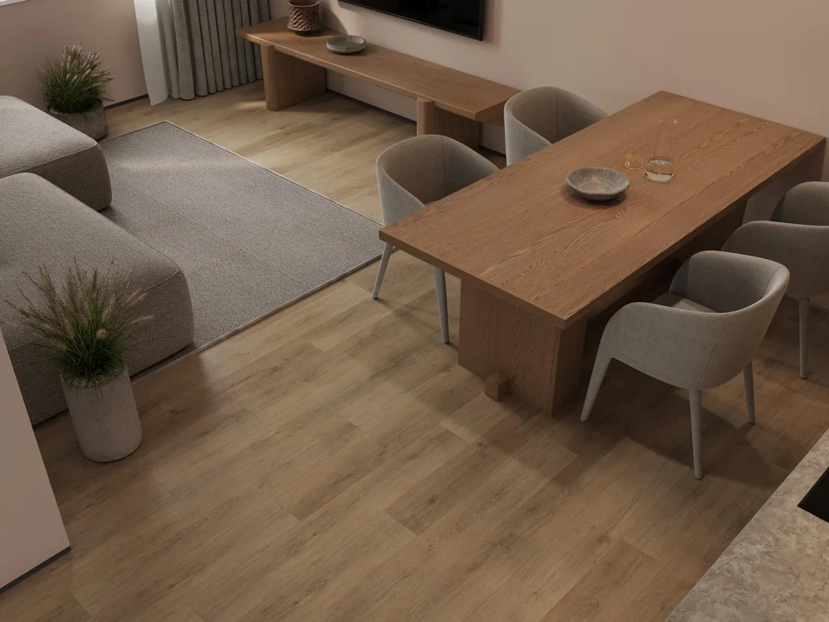 Кварцвиниловая плитка Alpine Floor клеевая Easy Line Дуб Рейсдал ЕСО 3-41 1219,2×184,15×3