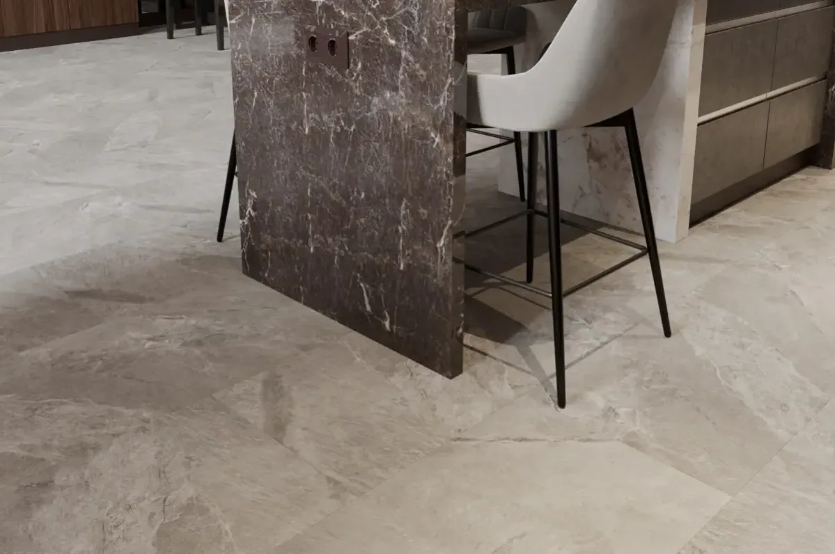 Кварцвиниловая плитка Vinilam клеевая Ceramo Stone Glue Тосканский Камень 91902 950×475×2,5