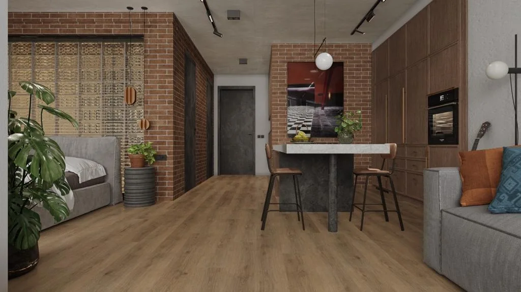 Кварцвиниловая плитка Alpine Floor клеевая Ultra Дуб Рейсдал ЕСО 5-41 1219,2×184,15×2
