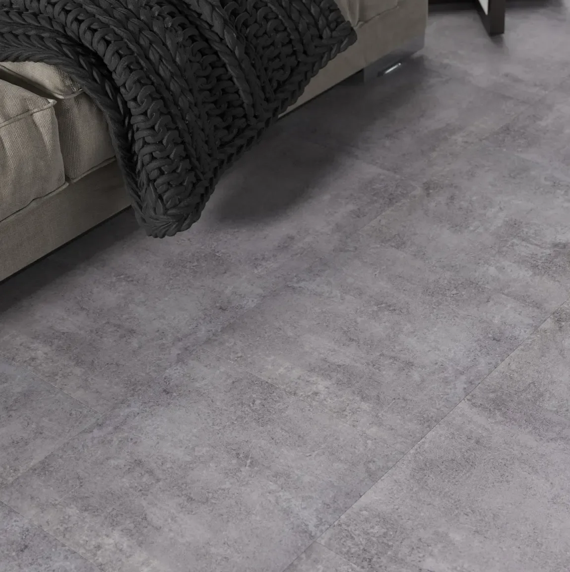Кварцвиниловая плитка FineFlex клеевая FX-Stone Безенги FX 207 F 400×400×2,2