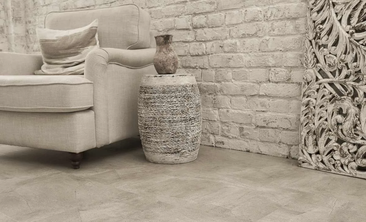 Кварцвиниловый SPC ламинат Vinilam Ceramo Stone Бетонная смесь 61603 940×470×8