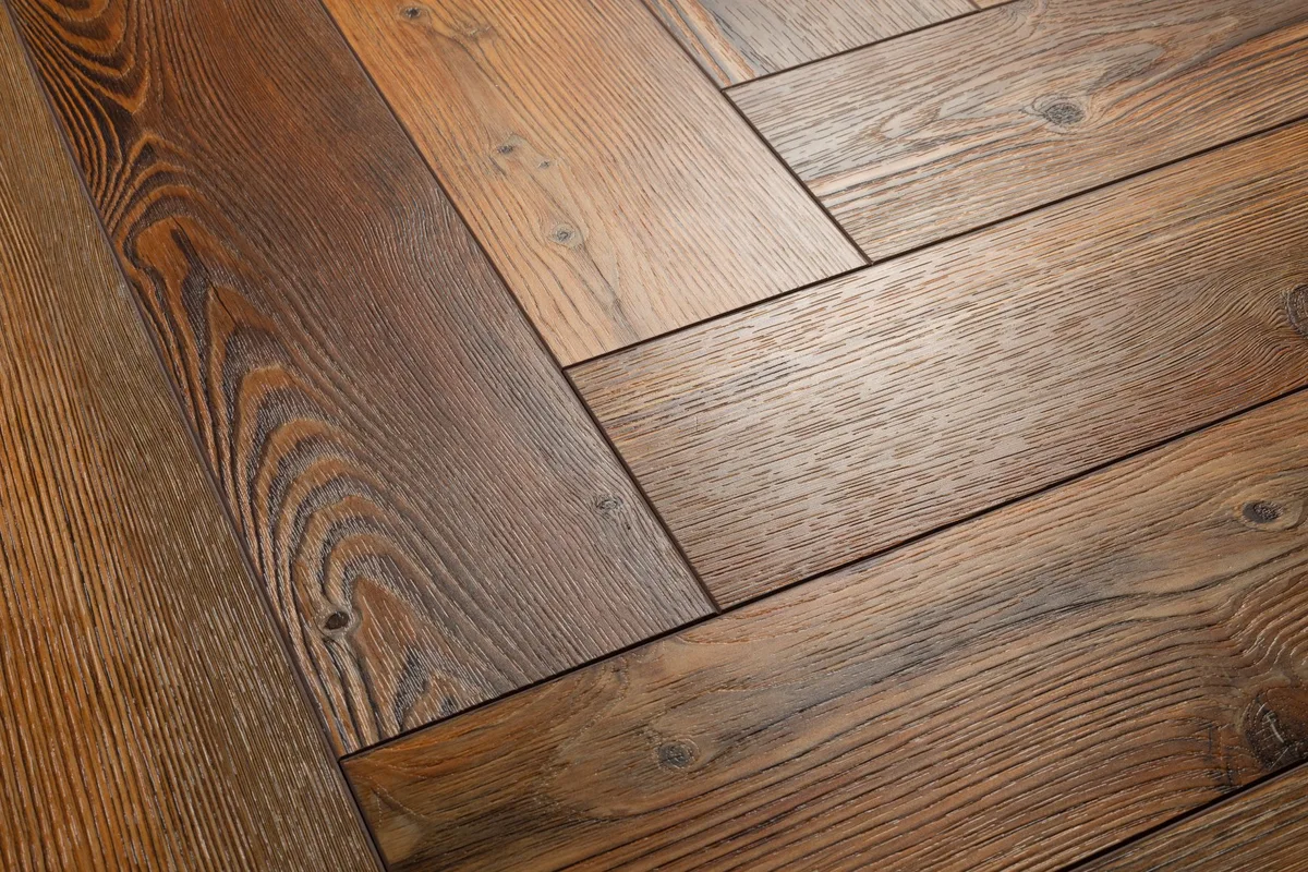 Кварцвиниловая плитка Aquafloor клеевая Parquet Glue AF2510PG венгерская елка 610×122×2,5