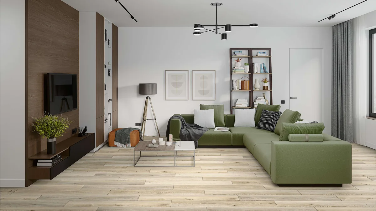 Кварцвиниловая плитка Damy Floor клеевая Family LVT Дуб Кавказский 9531-2A-LVT 1227×187×2,5