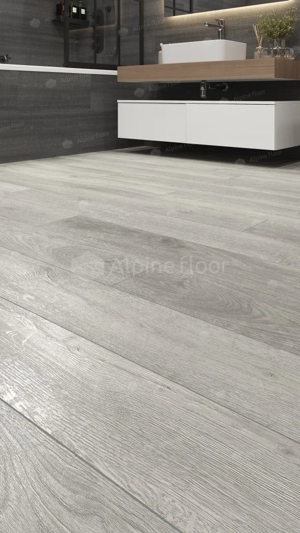 Кварцвиниловый SPC ламинат Alpine Floor Premium XL Дуб Платина ECO 7-14 1524×180×8