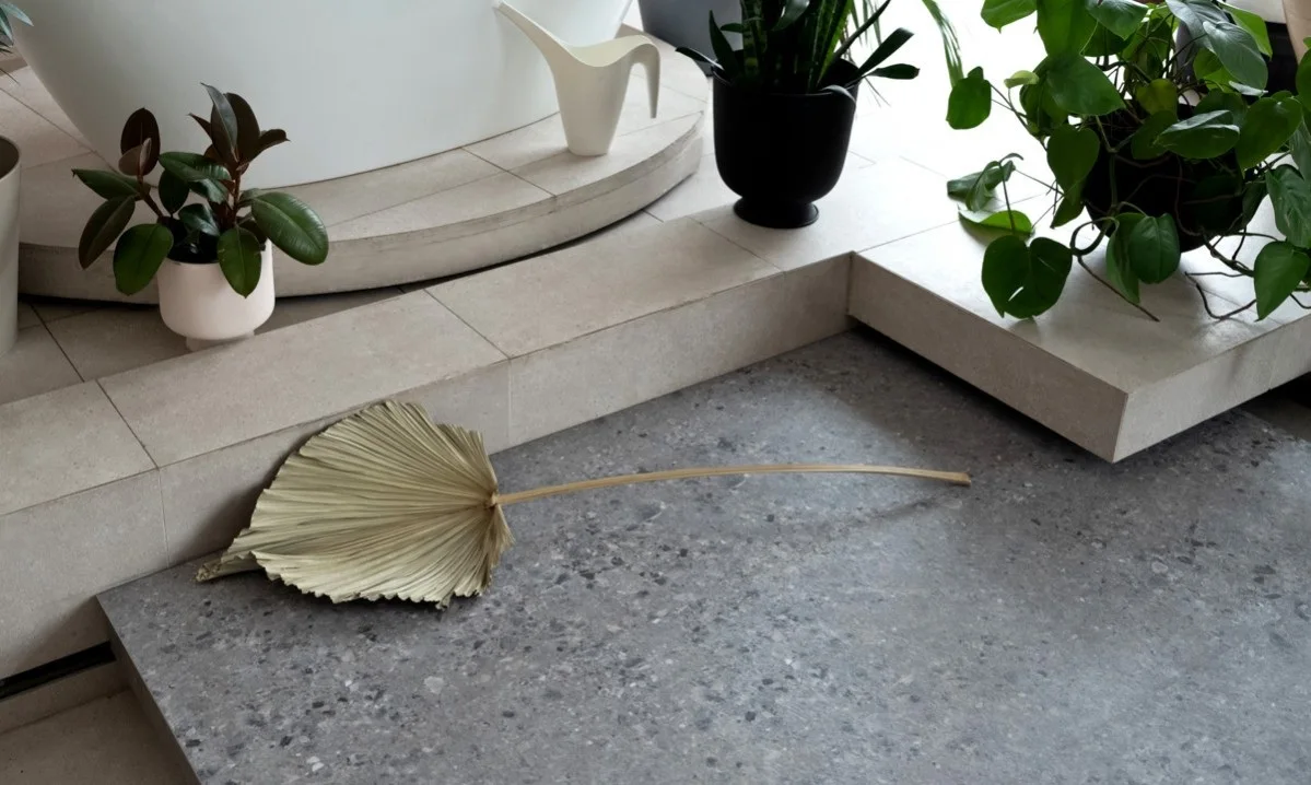 Кварцвиниловый SPC ламинат Vinilam Ceramo Stone Терраццо 71613 940×470×8