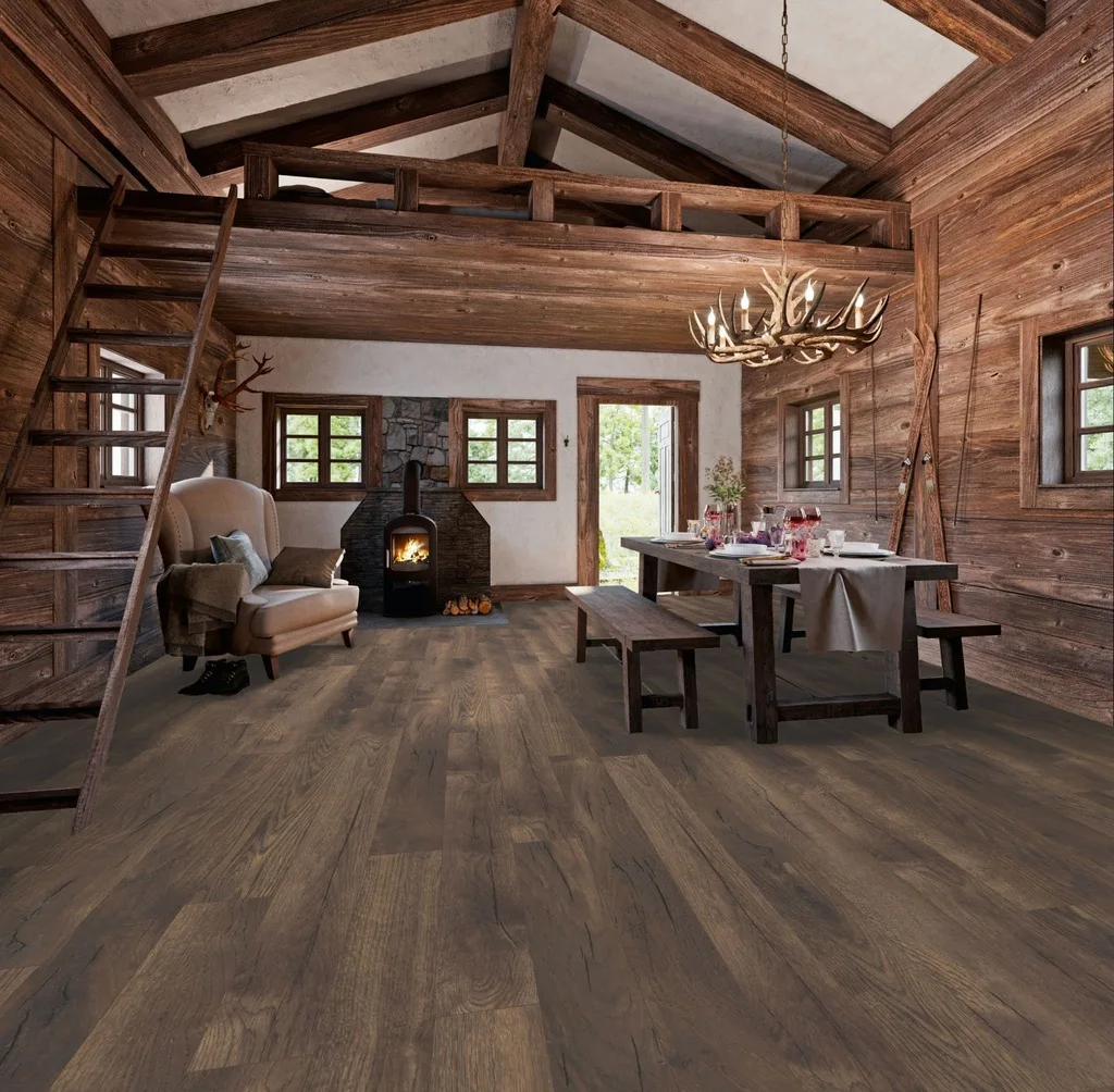 Ламинат My Floor Villa Дуб Темный Петтерсон M1221 1375×188×12