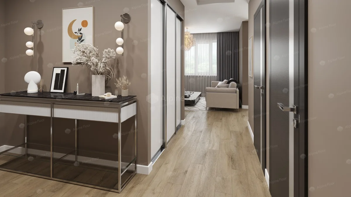Кварцвиниловый SPC ламинат Alpine Floor Premium XL Дуб Млечный ECO 7-13 1524×180×8