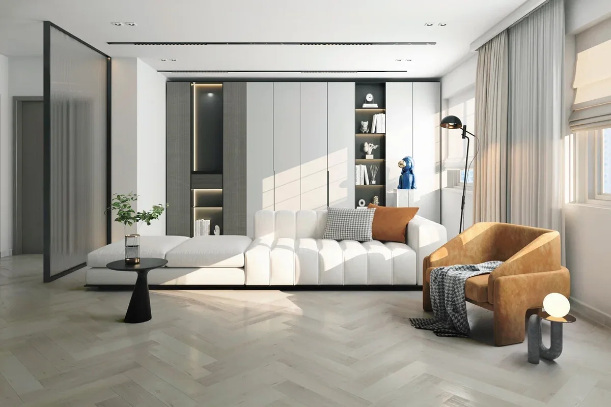 Кварцвиниловый SPC ламинат Home Expert Parquet Дуб Баварский лес 33-69W906/33-3003 венгерская елка 615×123×3,5