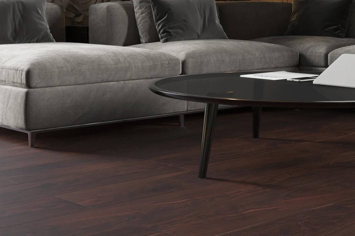 Кварцвиниловый SPC ламинат Vinilam Vinilpol Орех Американский 8877-EIR 1220×228×6