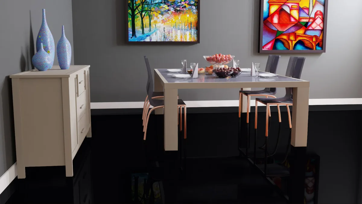 Ламинат Falquon Blue Line Max Uni Black U190 глянец 1220×610×8