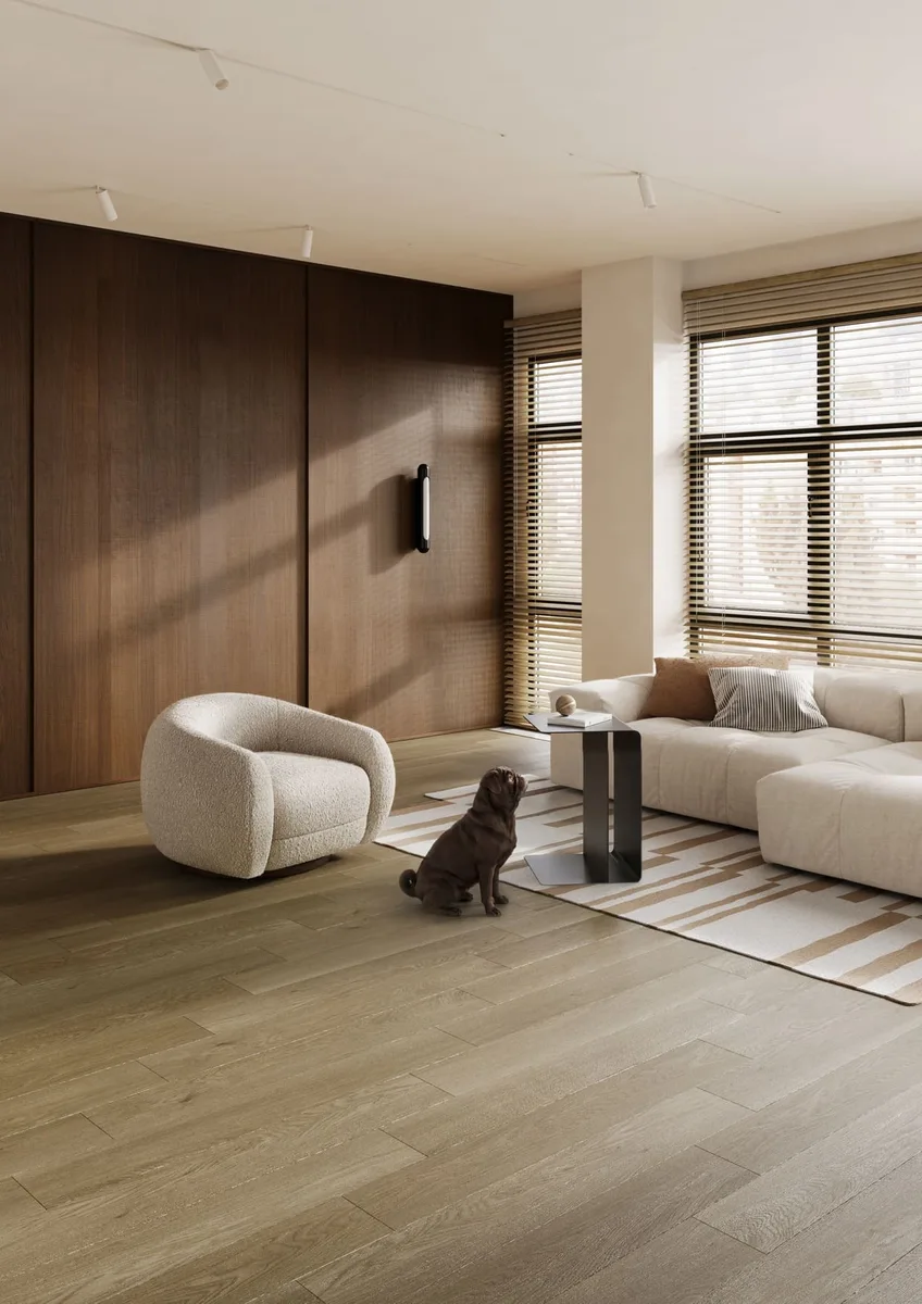 Кварцвиниловый SPC ламинат Fargo Bevel Дуб Античный 50-2123-31 1220×182×6
