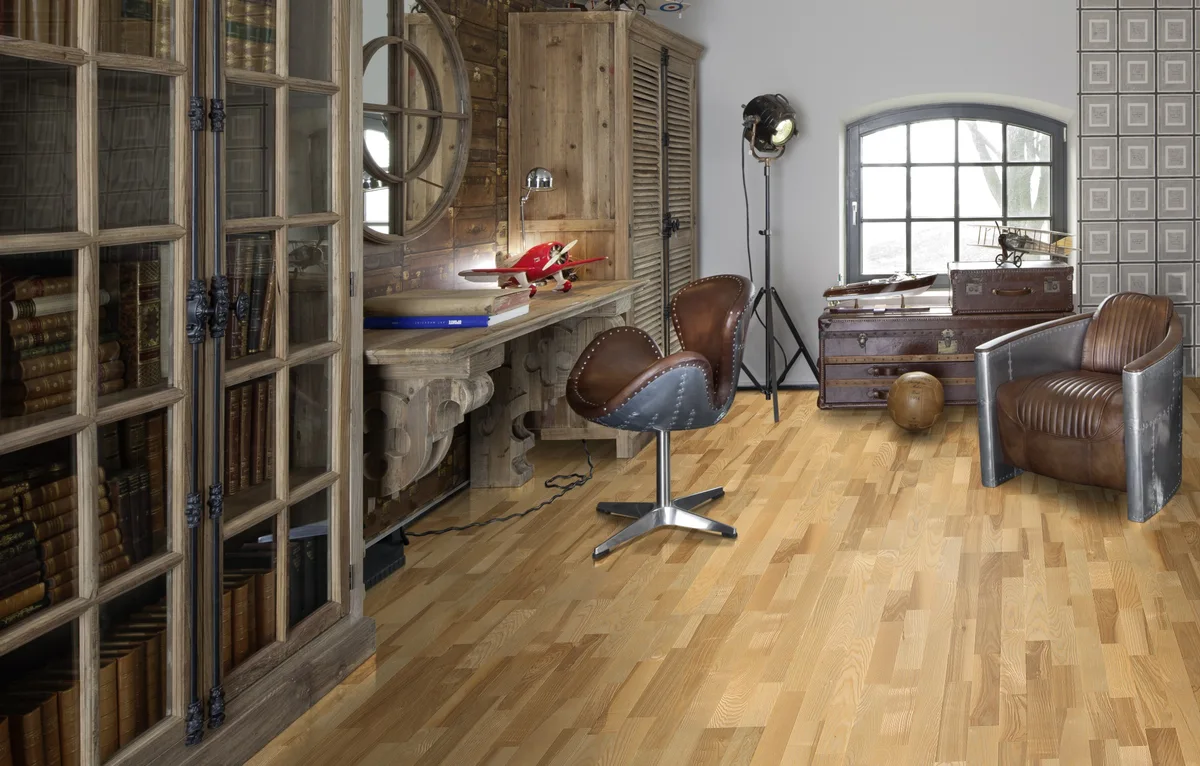 Паркетная доска Kahrs Скандинавская Ясень Кальмар Kalmar 153N18AK09KW240 Variation 2423×200×15