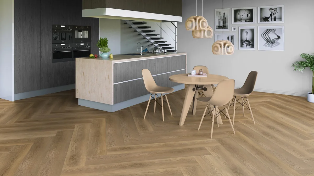 Кварцвиниловый SPC ламинат Tarkett Art Vinyl Deep House Stanley 1400×225×4,6