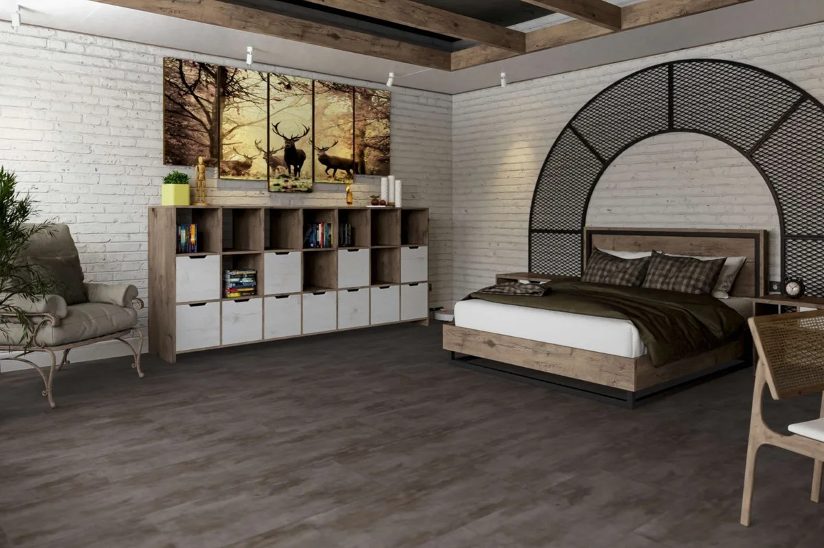 Кварцвиниловая плитка Damy Floor клеевая Ascent LVT Арарат 1204-3-LVT 912,4×455,2×2,5