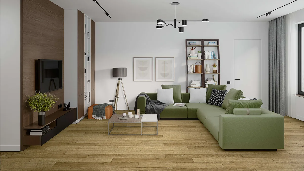 Кварцвиниловый SPC ламинат Damy Floor Family Дуб Золотой 190902EL-07F 1220×180×4