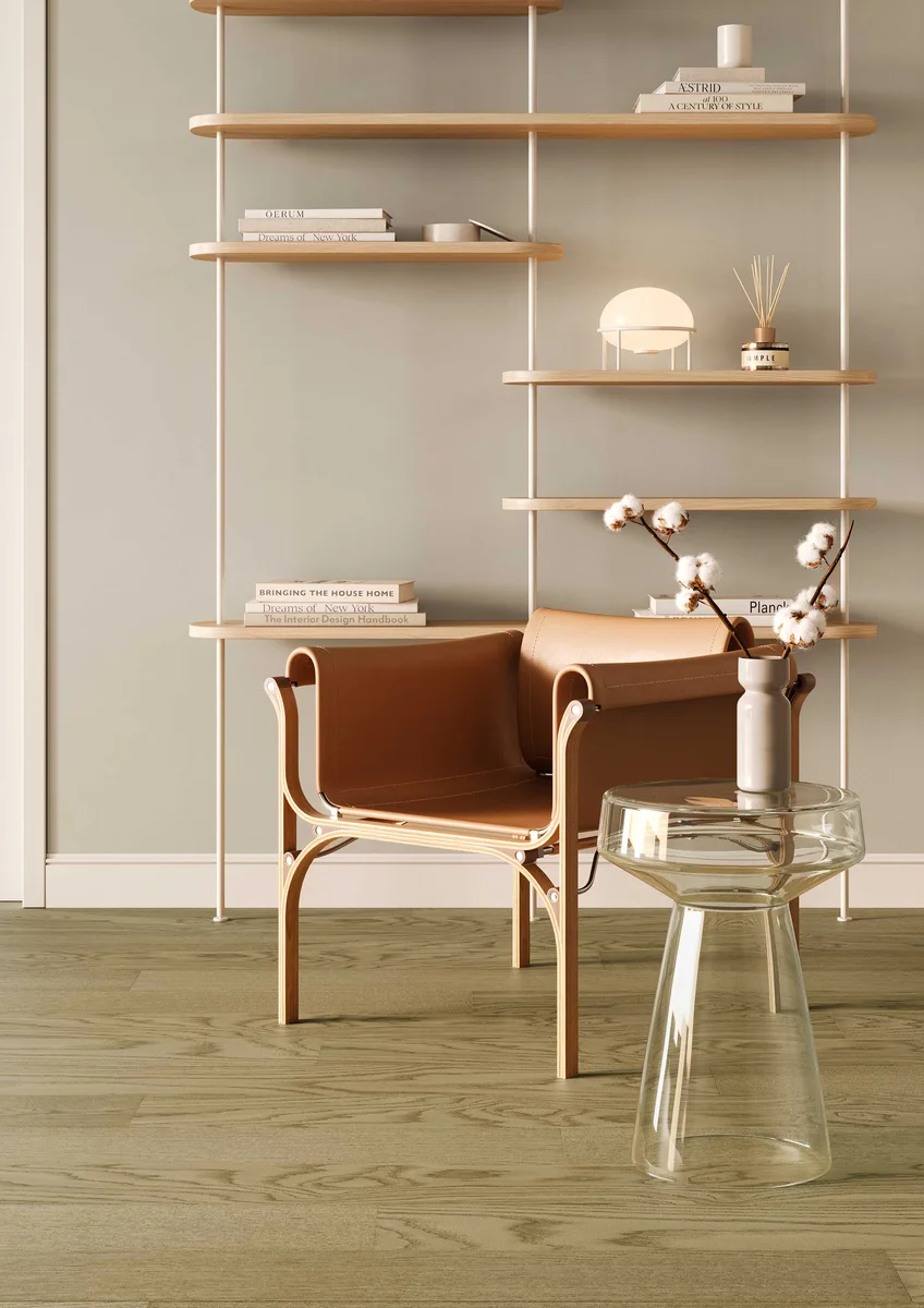 Композитная паркетная доска Quartz Parquet Классик Дуб Флэт Уайт 1258-55 400-1220×152×7