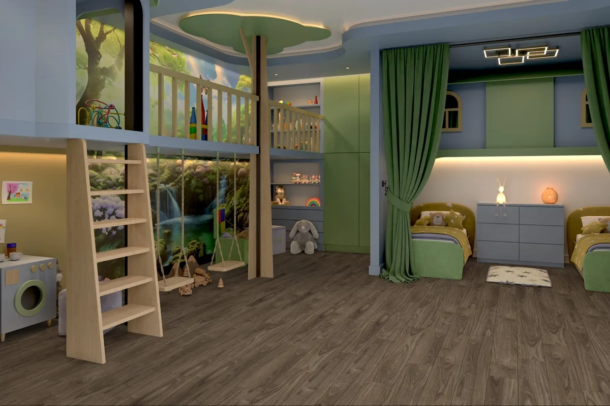 Кварцвиниловая плитка Damy Floor клеевая Family LVT Орех Американский 0036-3-LVT 1227×187×2,5