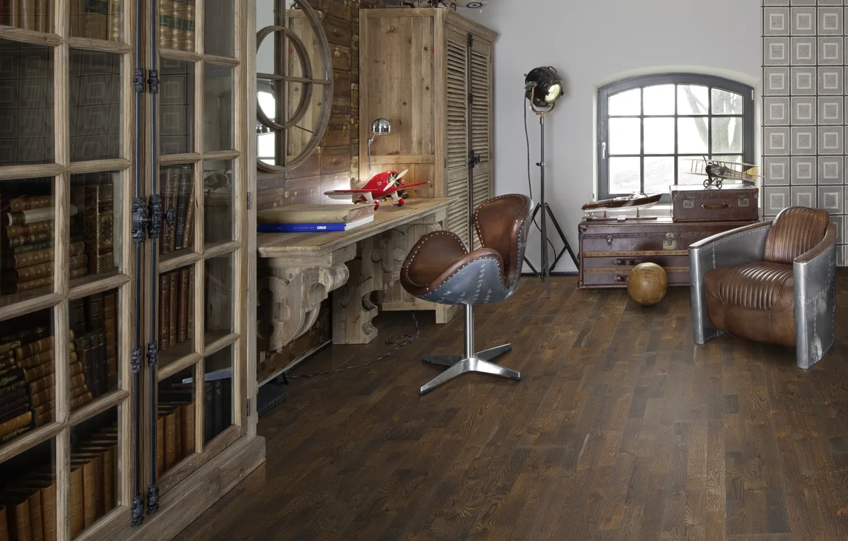 Паркетная доска Kahrs Гармония Дуб Грунт Soil 153N6EEKFEKW240 Lively 2423×200×15