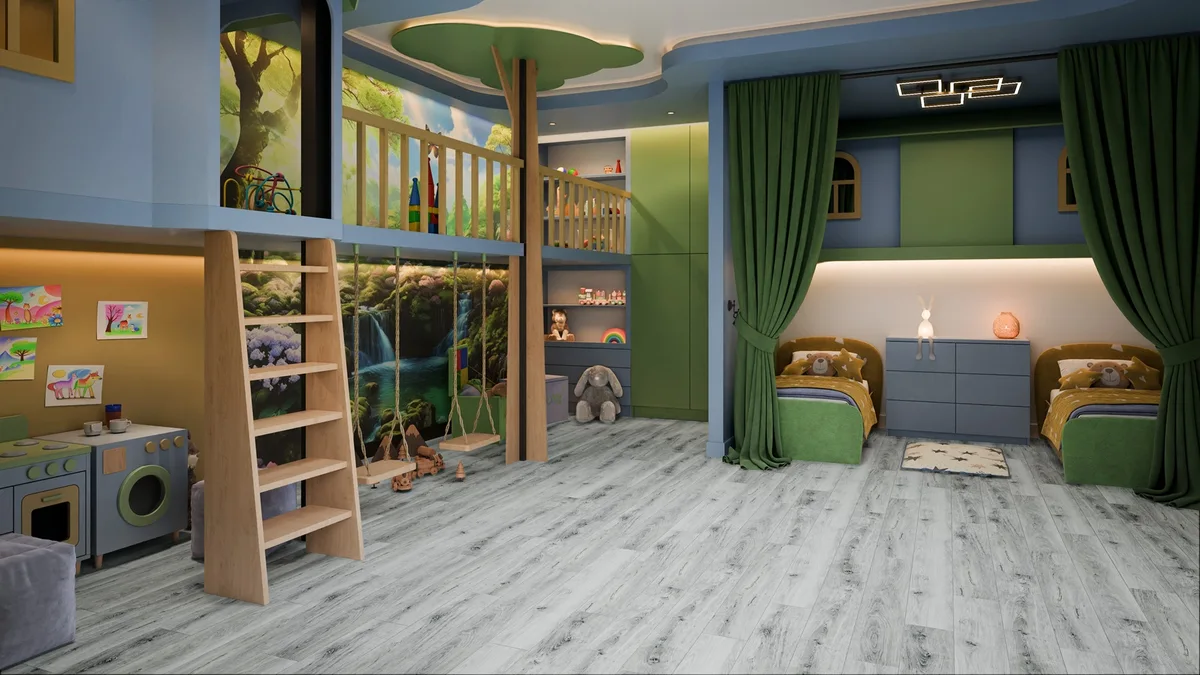 Кварцвиниловая плитка Damy Floor клеевая Family LVT Дуб Альпийский 1536-2-LVT 1227×187×2,5