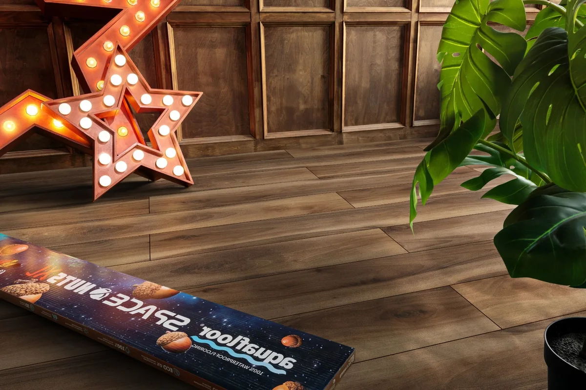 Кварцвиниловый SPC ламинат Aquafloor Space Nuts XL AF4077NXL 1520×220×4