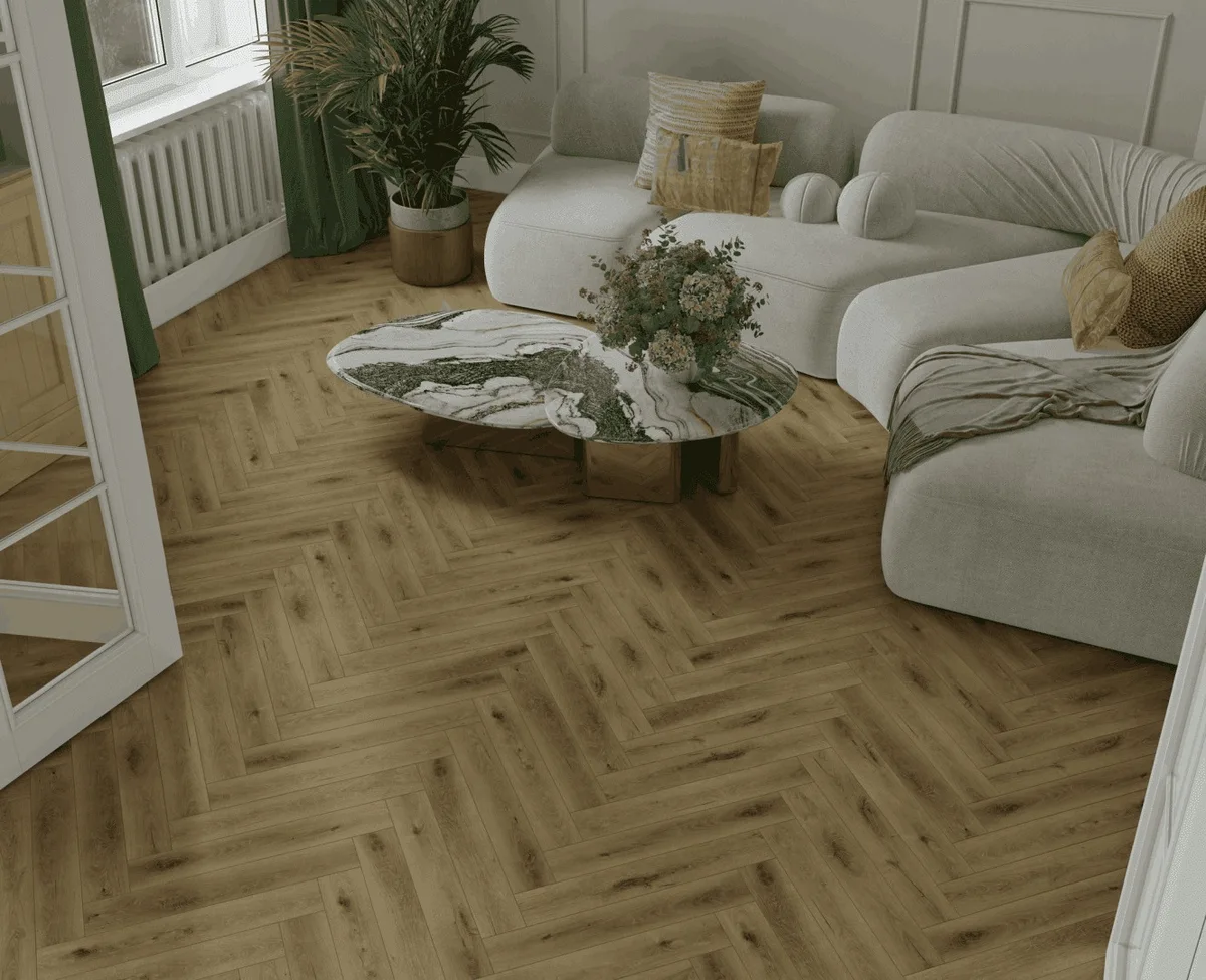 Ламинат Norland Herringbone Elegant 10 Дуб Элла LF306-41 венгерская елка 600×100×10