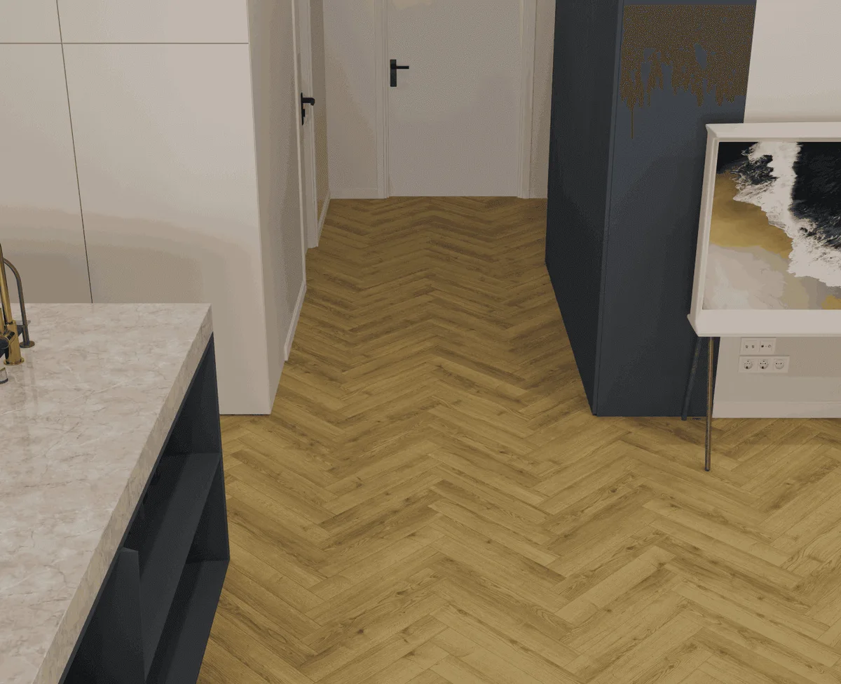 Ламинат Norland Herringbone Elegant 10 Дуб Фанэн LF306-17 венгерская елка 600×100×10