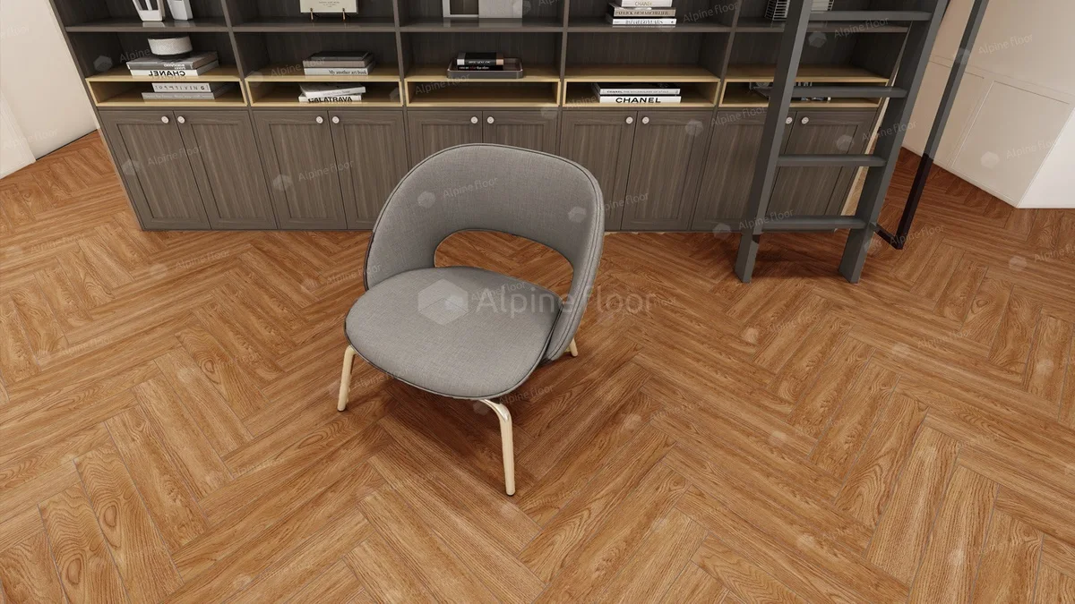 Ламинат Alpine Floor Herringbone 12 Дуб Венето LF105-10 венгерская елка 600×100×12