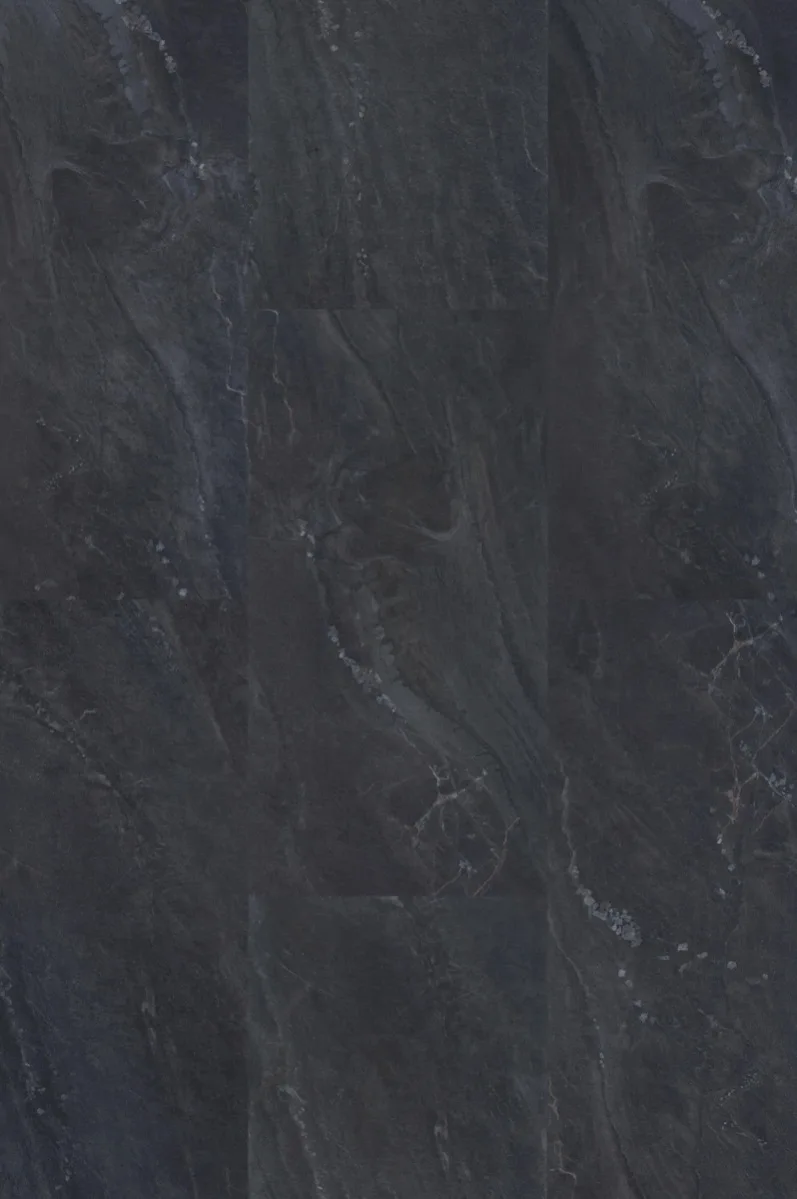 Кварцвиниловая плитка Vinilam клеевая Ceramo Stone Glue Неаполитанский Черный 91910 950×475×2,5