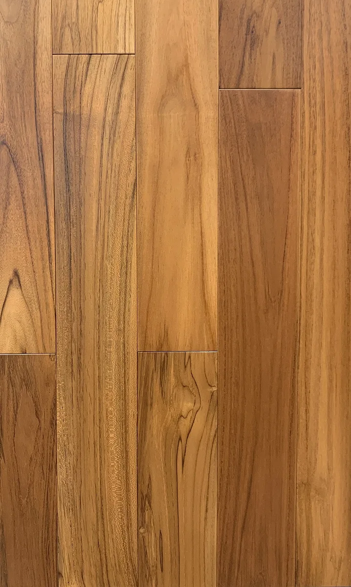 Массивная доска Ekzofloor Тик экстра 450-1050×120×15