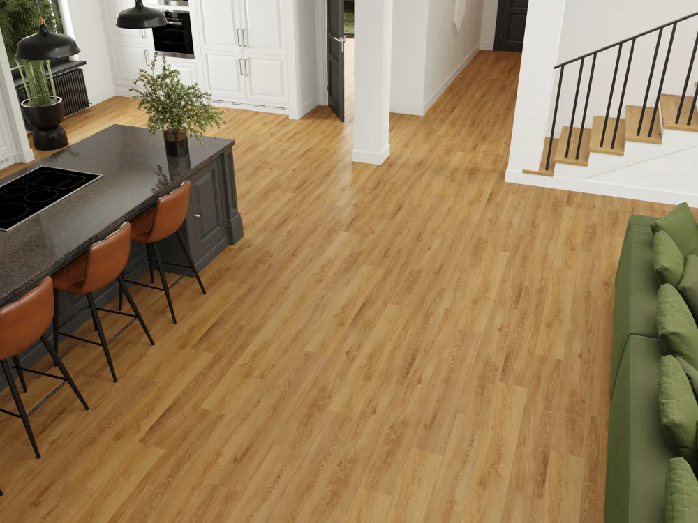Кварцвиниловый SPC ламинат Cronafloor Grand Sequoia Дуб Медовый 1200×180×5