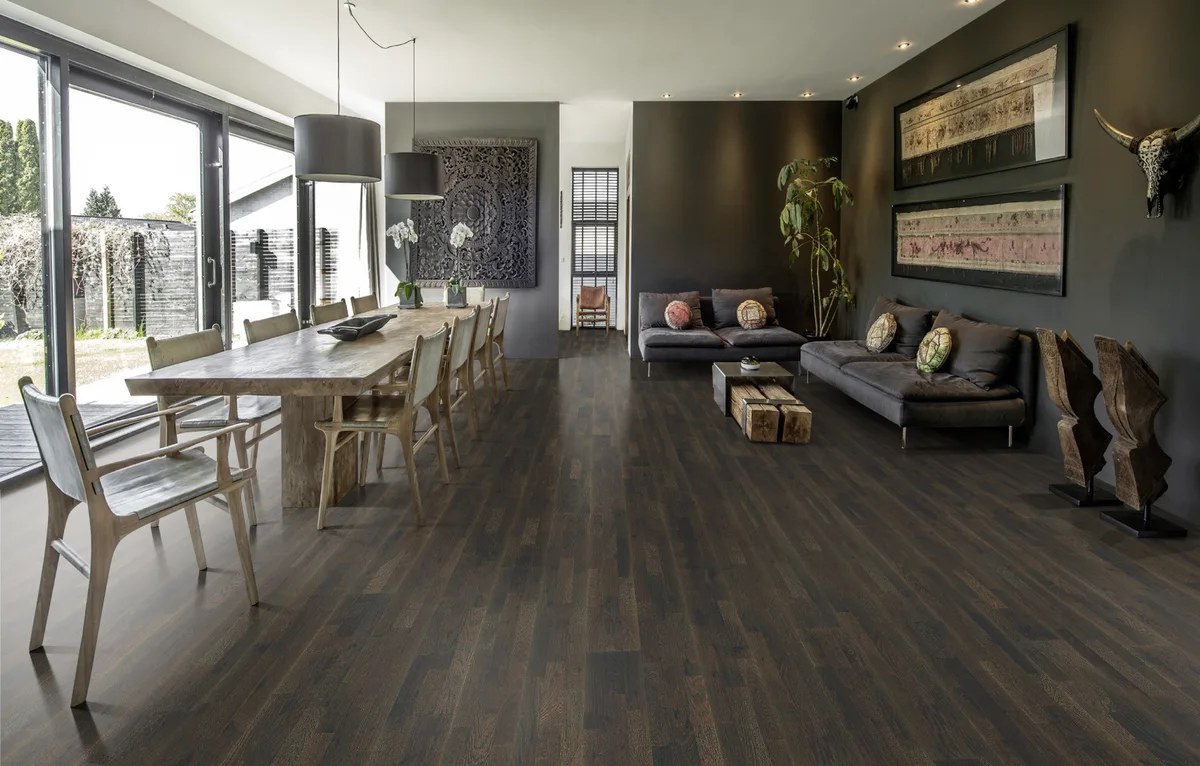 Паркетная доска Kahrs Гармония Дуб Лава Lava 153N6CEK1JKW240 Lively 2423×200×15